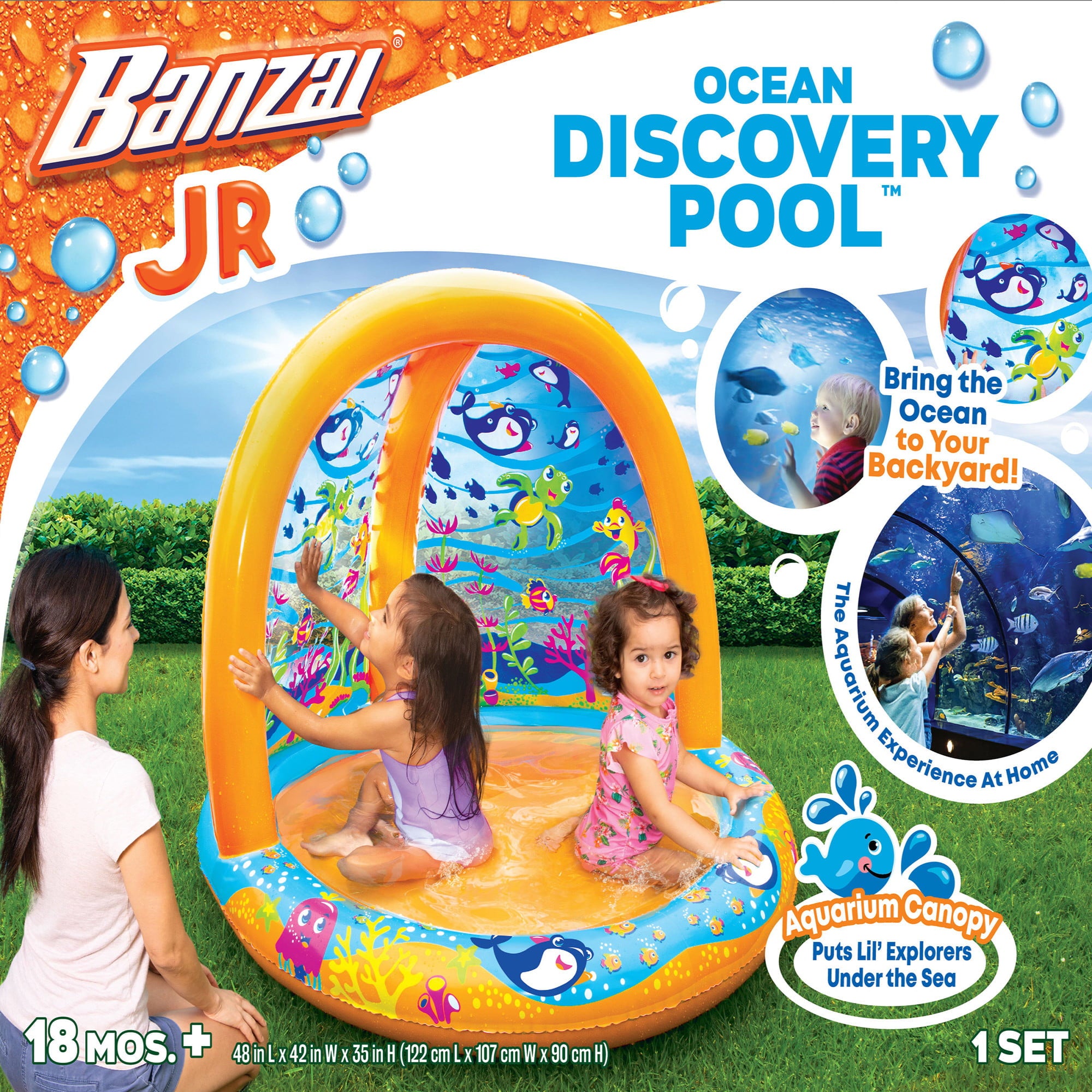 Banzai Jr. Ocean Discovery Toddler Pool， 18 Months and Up