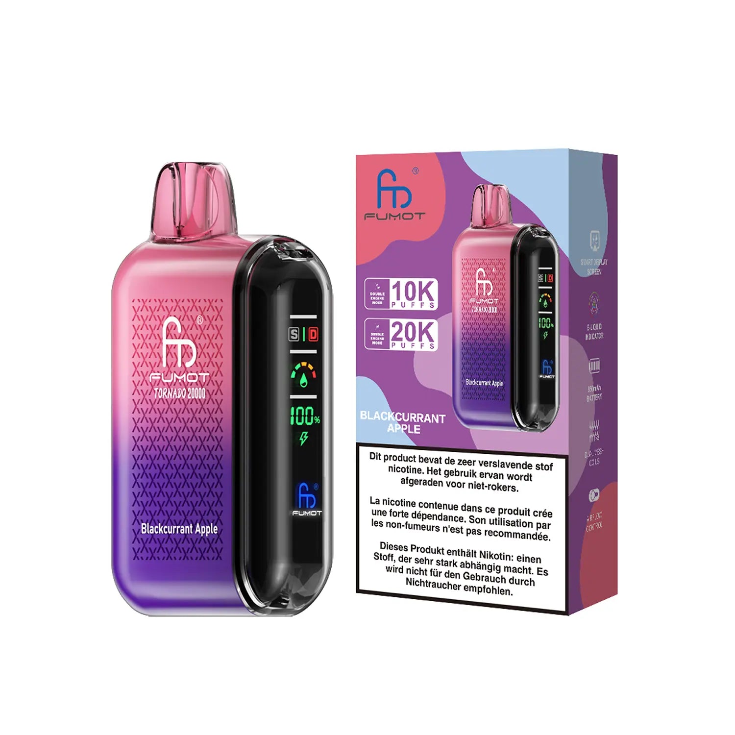 Fumot Tornado Vape 20000 - Blackcurrant Apple