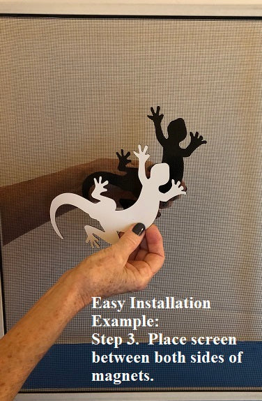 DCentral French Bulldog Flexible Screen Magnet: Double-Sided Décor; For NON-RETRACTABLE Screens， Multipurpose， Helps to Stop Walking into screens， Covers small tears in Screens， . Size 5.3