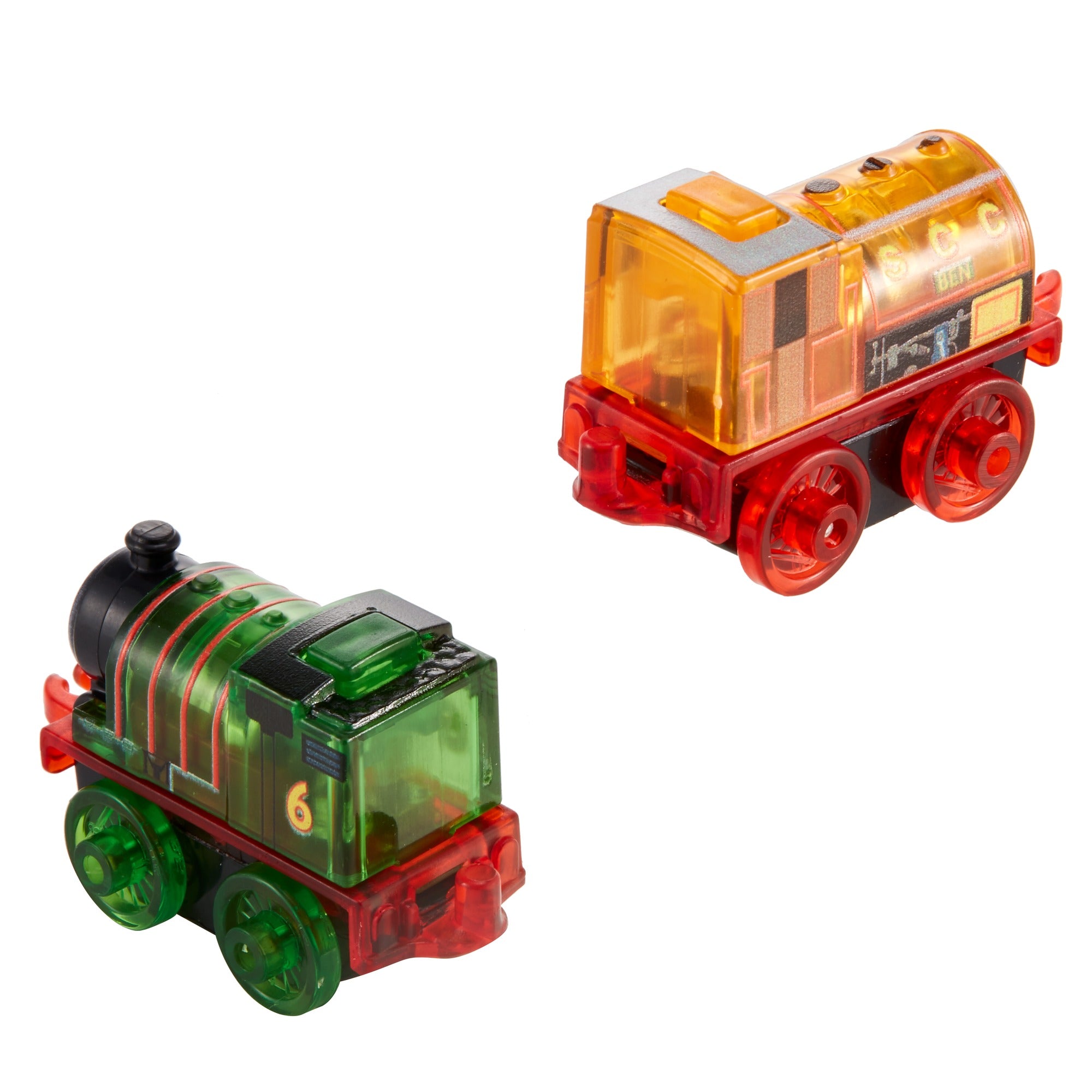 Thomas and Friends MINIS Light-Ups Percy and Ben Model Train Locomotive Engines， 2 Pack