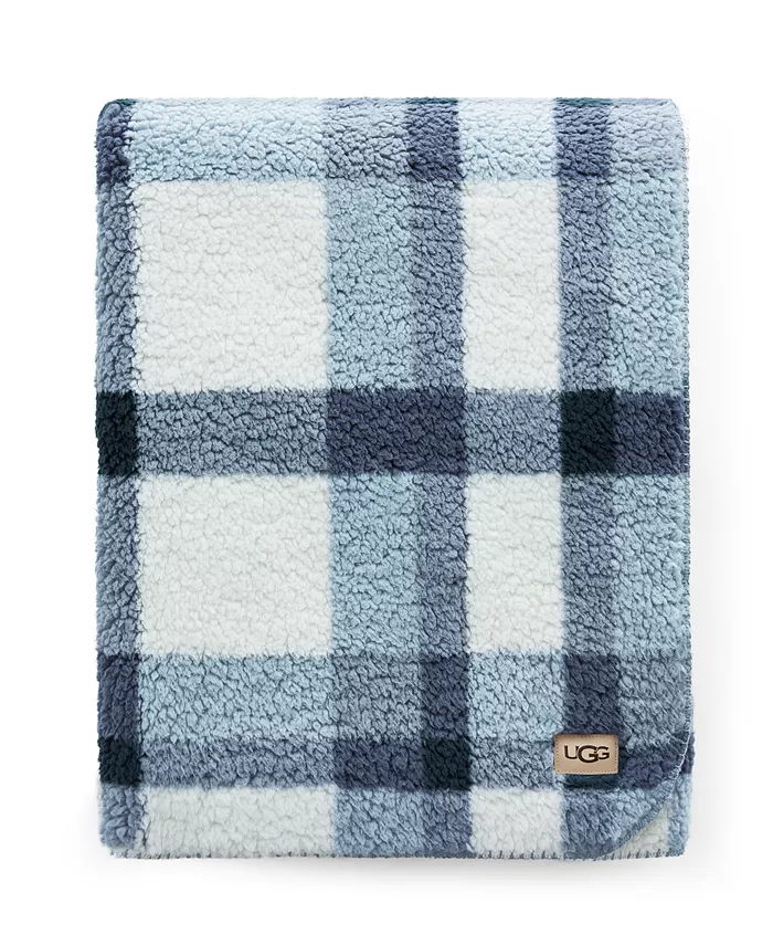 UGGandreg Evie Plaid Sherpa Throw， 50