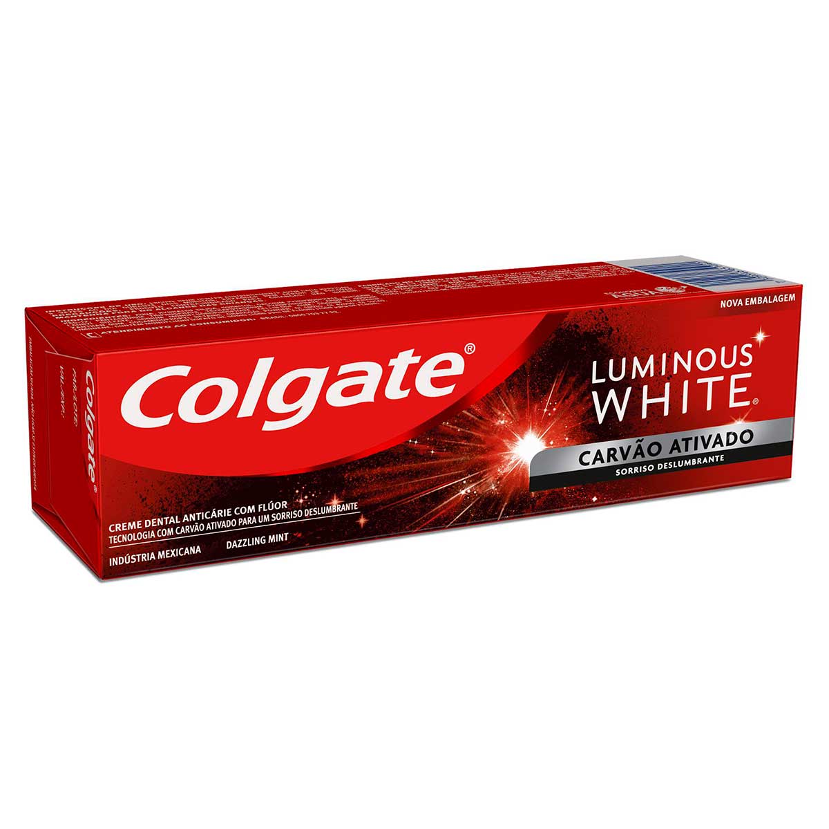 Creme Para Clareamento Dental Colgate Luminous White Carvao Ativado 70g