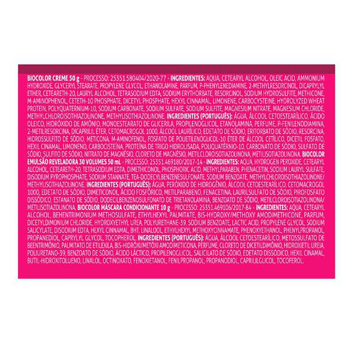 Tinta de Cabelo Biocolor Mini Kit Marrom Natural Irresistivel 6.7