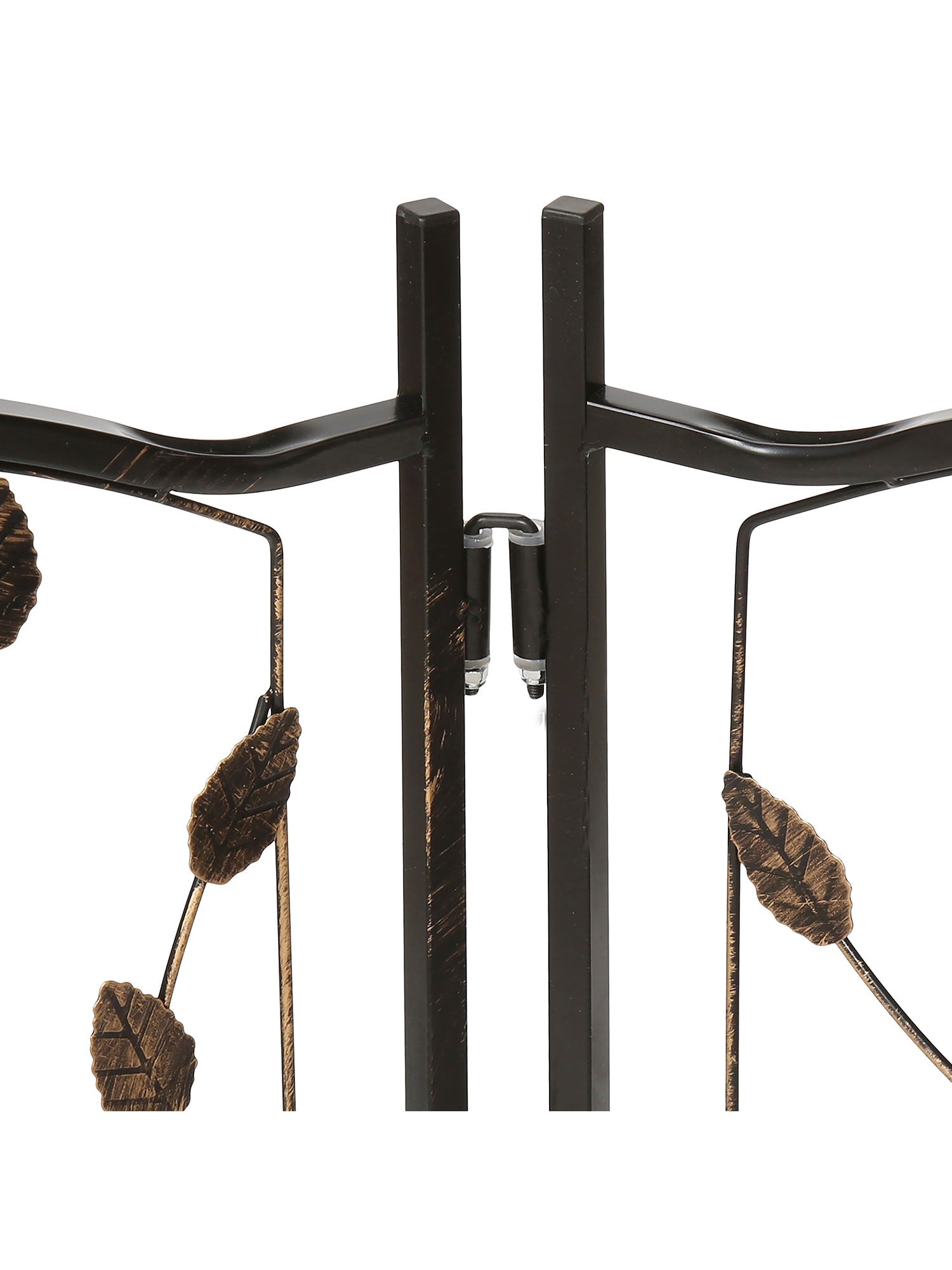 3 Panel Pet Gate -Trifold Metal Leaf Bird Dog Gate - 53