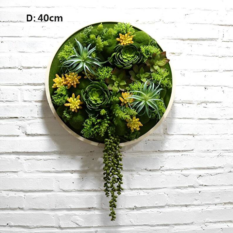 Artificial Plant Succulent Wall Art | Plant Wall | Wall Decoration | H