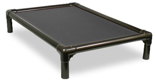 Kuranda Orthopedic Chewproof Elevated Dog Bed， Indoor， Walnut PVC Frame