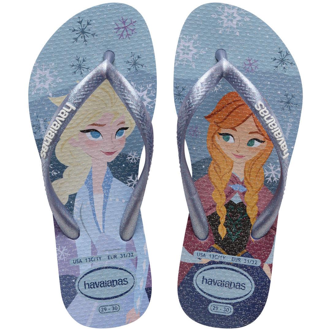 Chinelo Havaianas Infantil Slim Frozen Lilás