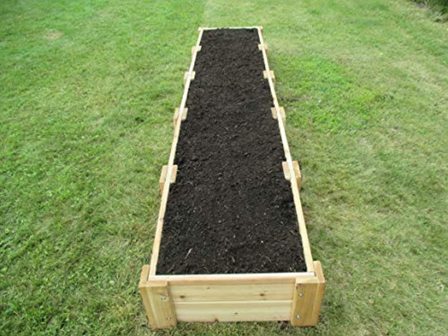 Infinite Cedar RB2x10x11 Cedar Raised Garden Bed, 2 ft. x 10 ft. x 11 in.