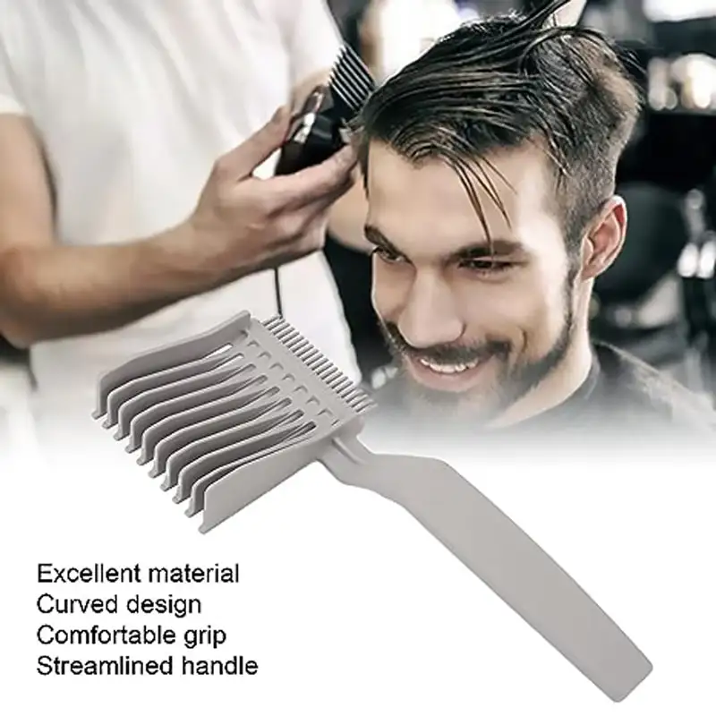 Men's Barber Comb Gradient Comb Oil Head Caliper Comb Long Handle Push