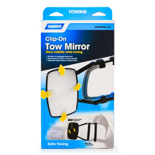 Camco Universal Clamp-On Towing Mirror