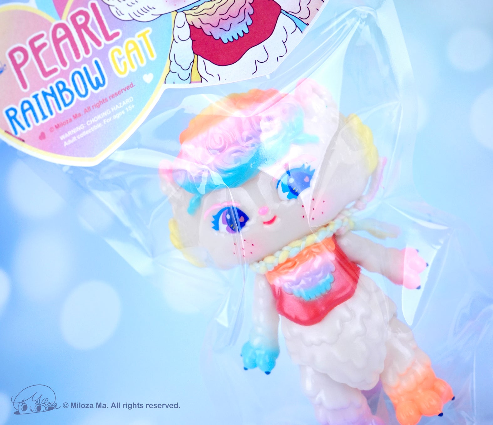 Rainbow Pearl Cat by Miloza Ma