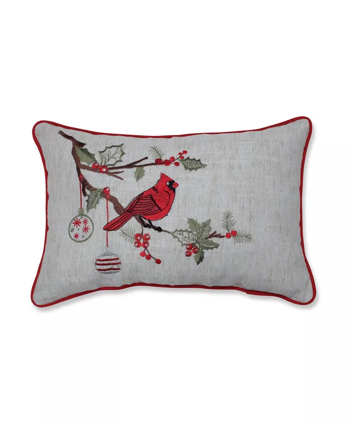 Pillow Perfect Christmas Cardinal Lumbar Pillow