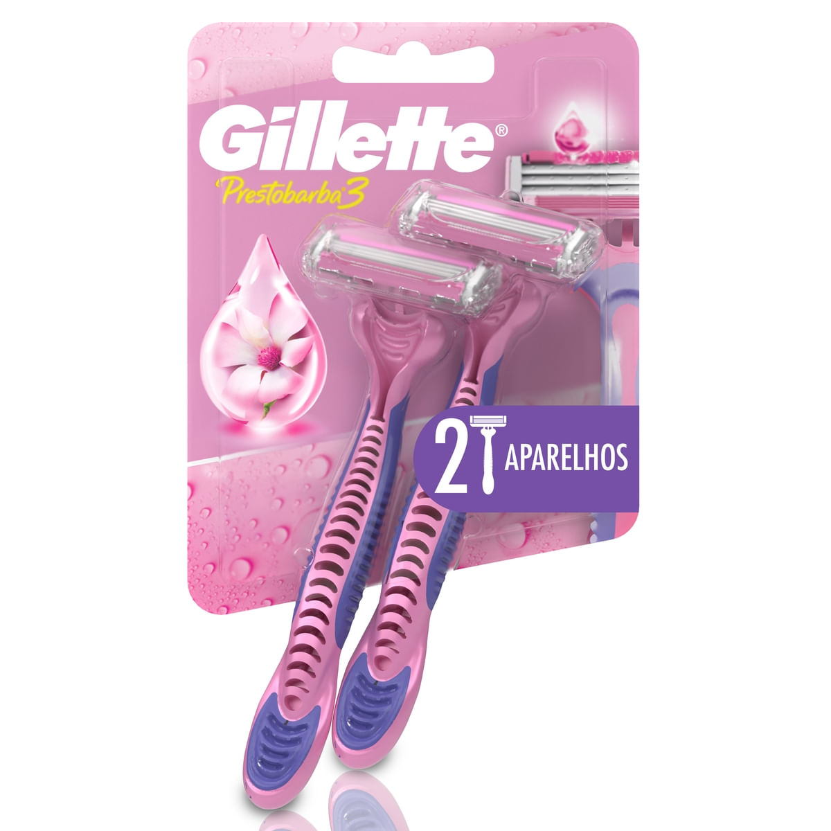 Aparelho de Depilar Gillette Prestobarba3 2 Unidades