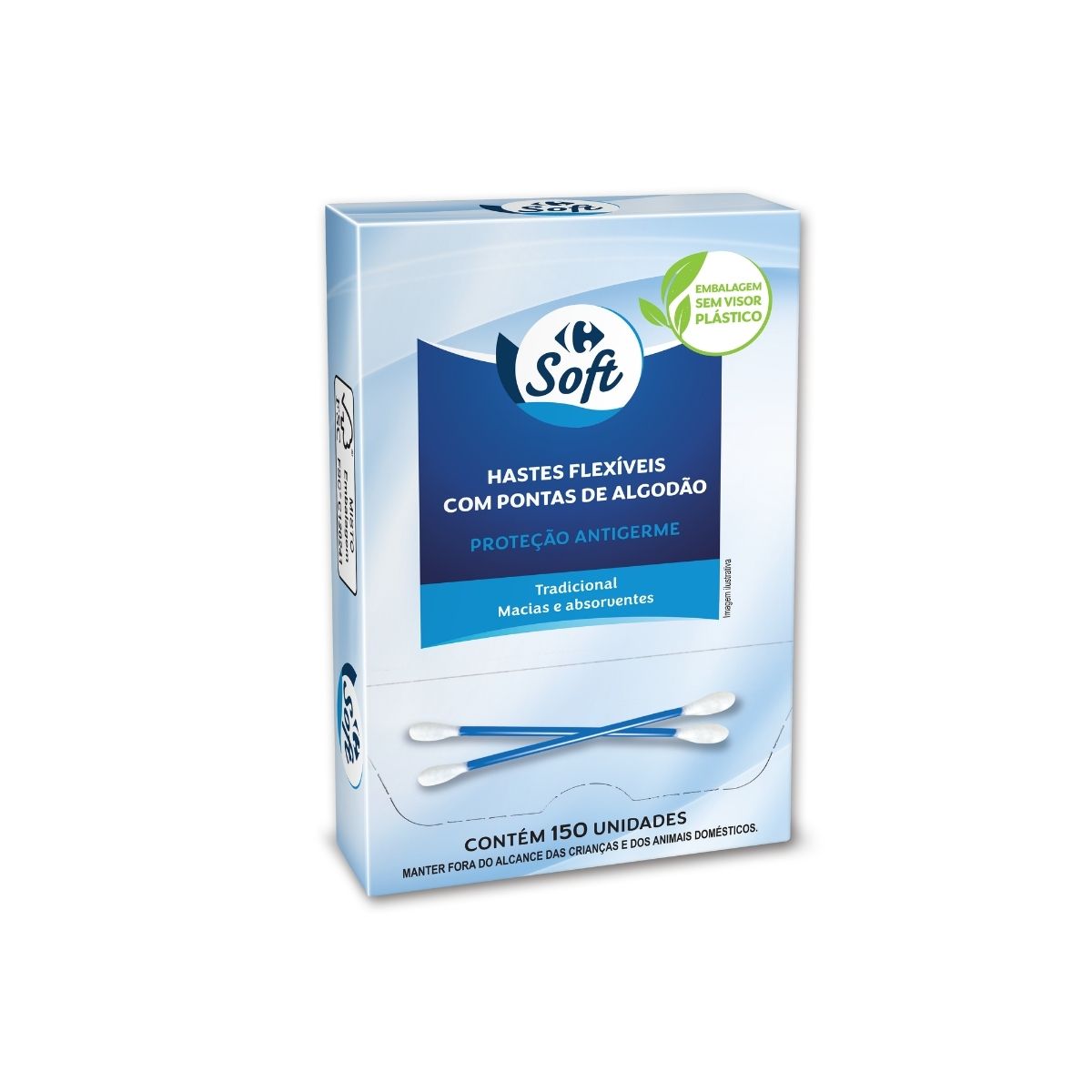Hastes Flexiveis Carrefour Soft 150 unidades