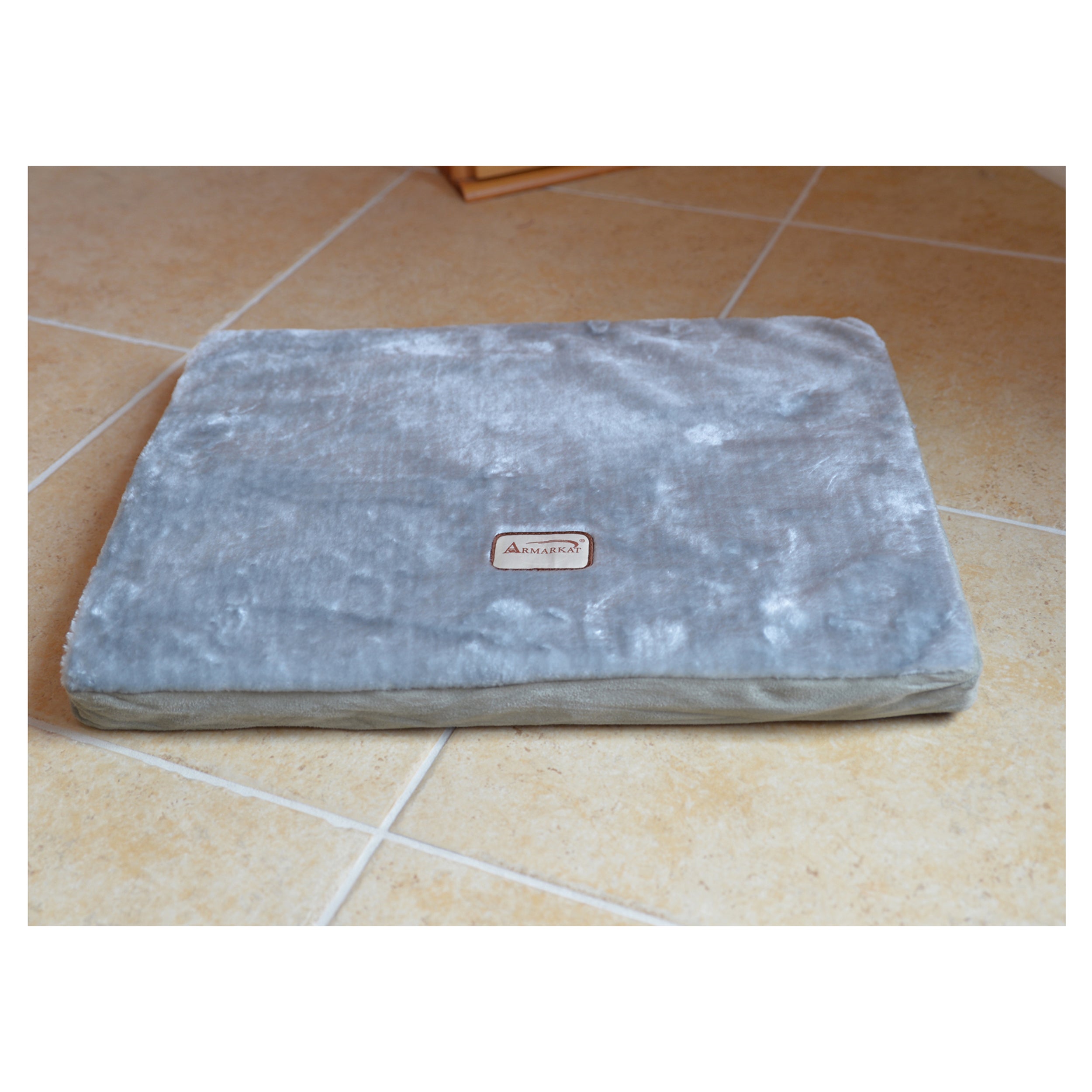 Armarkat Memory Foam Orthopedic Pet Bed Pad in Sage Green and Gray 24