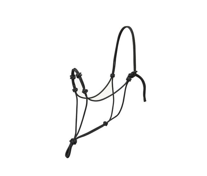 Silvertip Four Knot Rope Halter Average Black