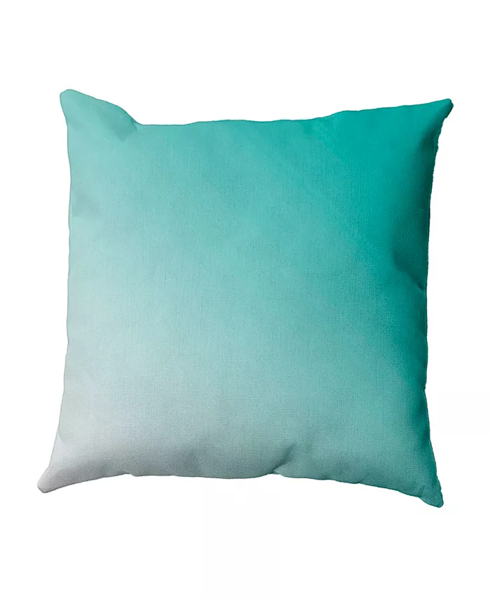 E by Design 16 Inch Aqua Decorative Ombre Throw Pillow