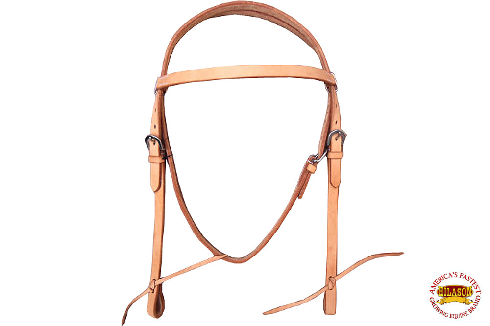 70ZB Hilason Western American Leather Horse Bridle Headstall Tan