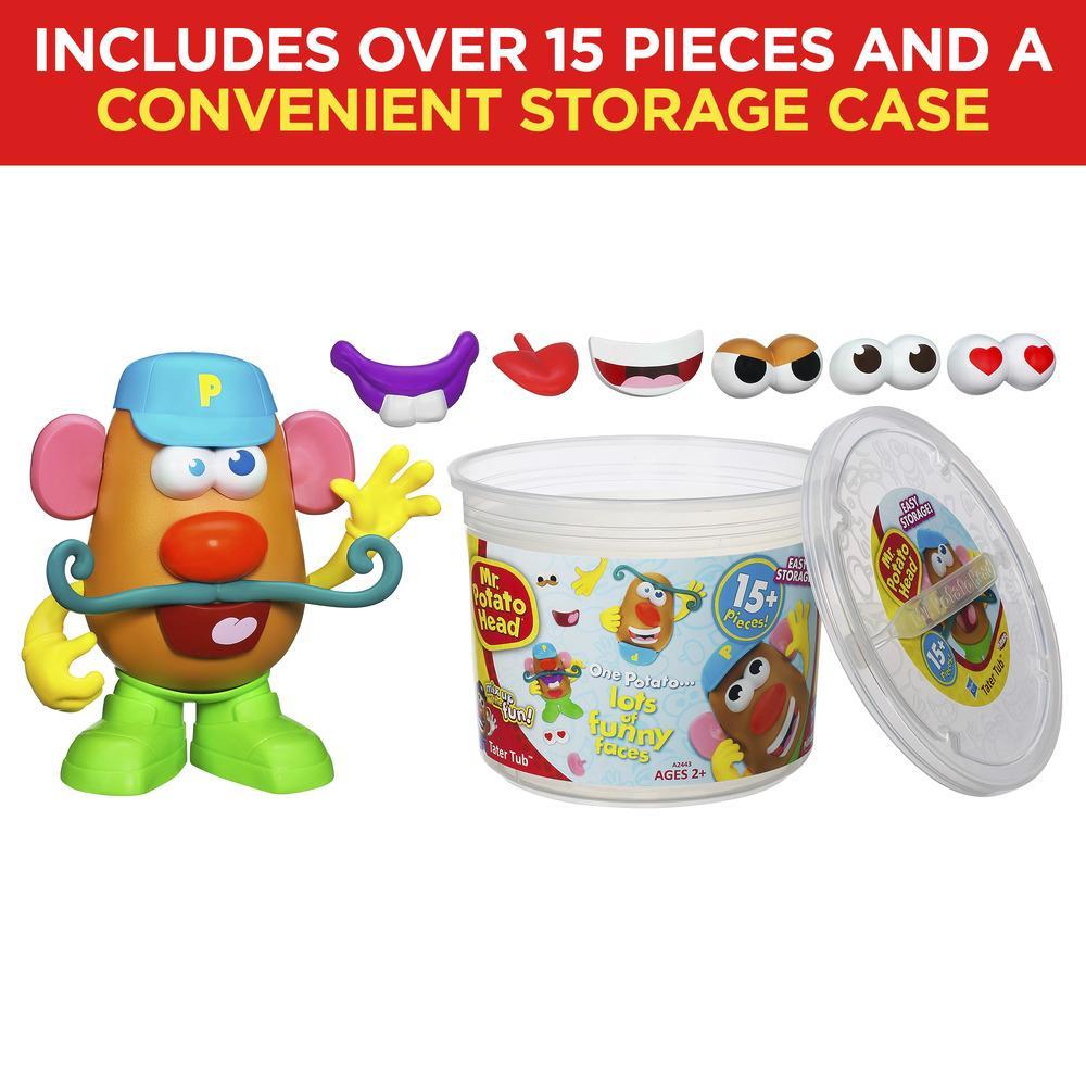 Mr. Potato Head Tater Tub Set Parts and Pieces Container Toddler Toy