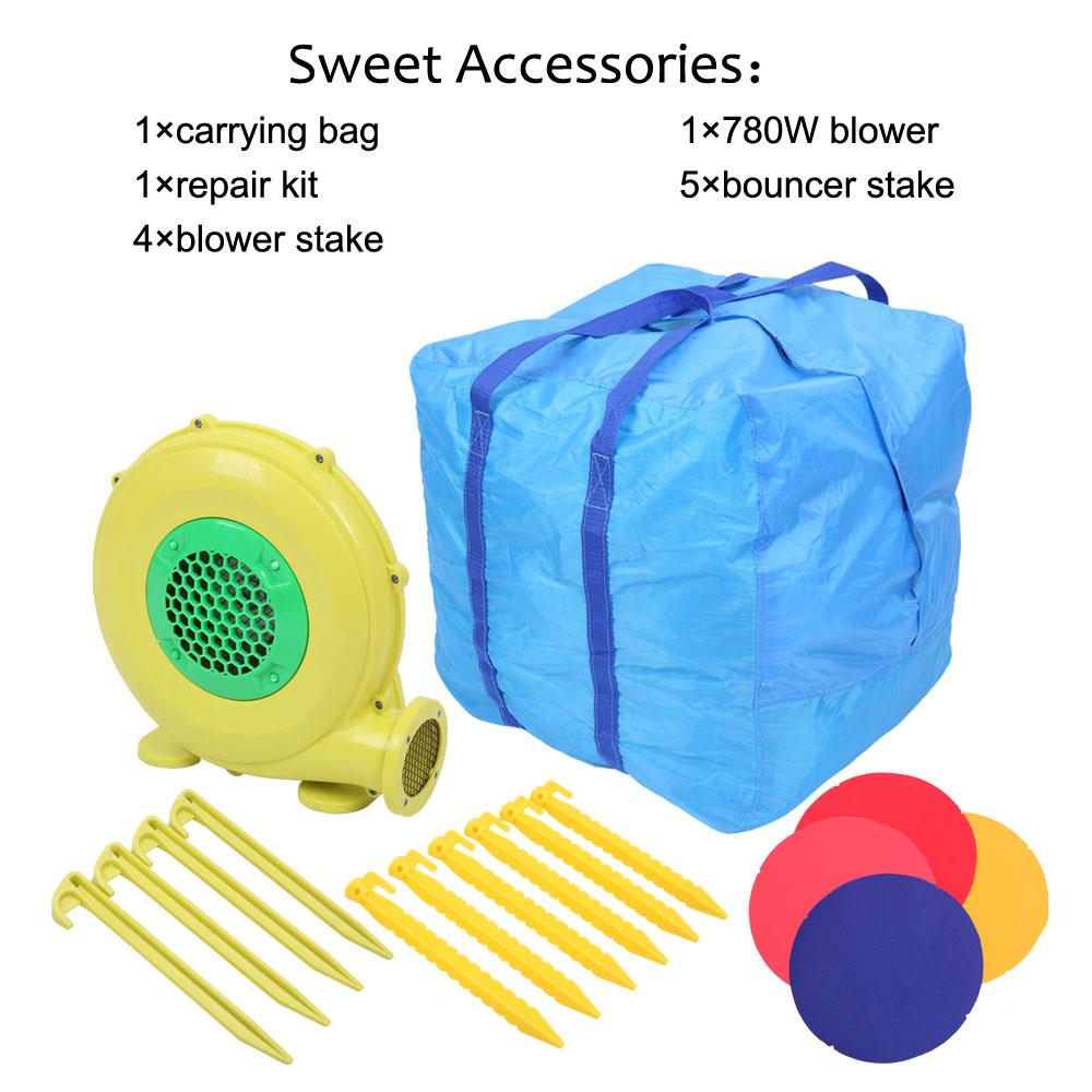 Ktaxon Inflatable Bouncer House Oxford Cloth Jumper Castle with Blower for Kids