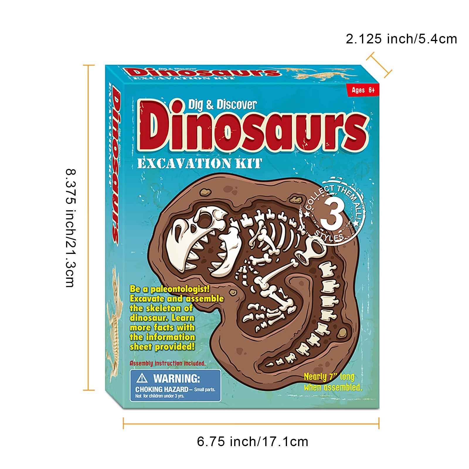 Luminous Dinosaur Fossil Digging Game Kit Kids Dinosaur Sandbox Set