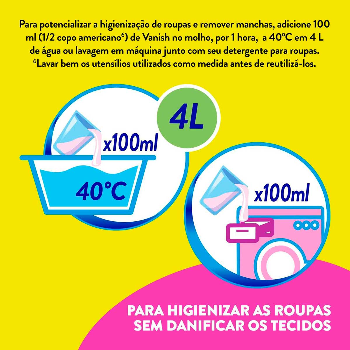 Tira Manchas Vanish Liquido Multiuso para roupas coloridas Refil Economico 500ml