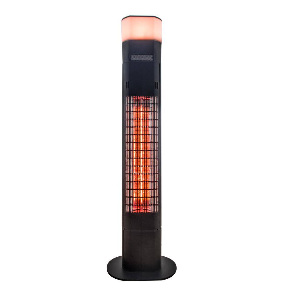 EnerG+ 1500-Watt Infrared Free-Standing Electric Outdoor Heater with Gold Tube, Speaker and Remote Control HEA-21848
