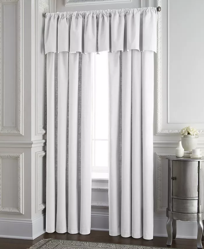 Colcha Linens Cambric White Lined Drapery Panel 52