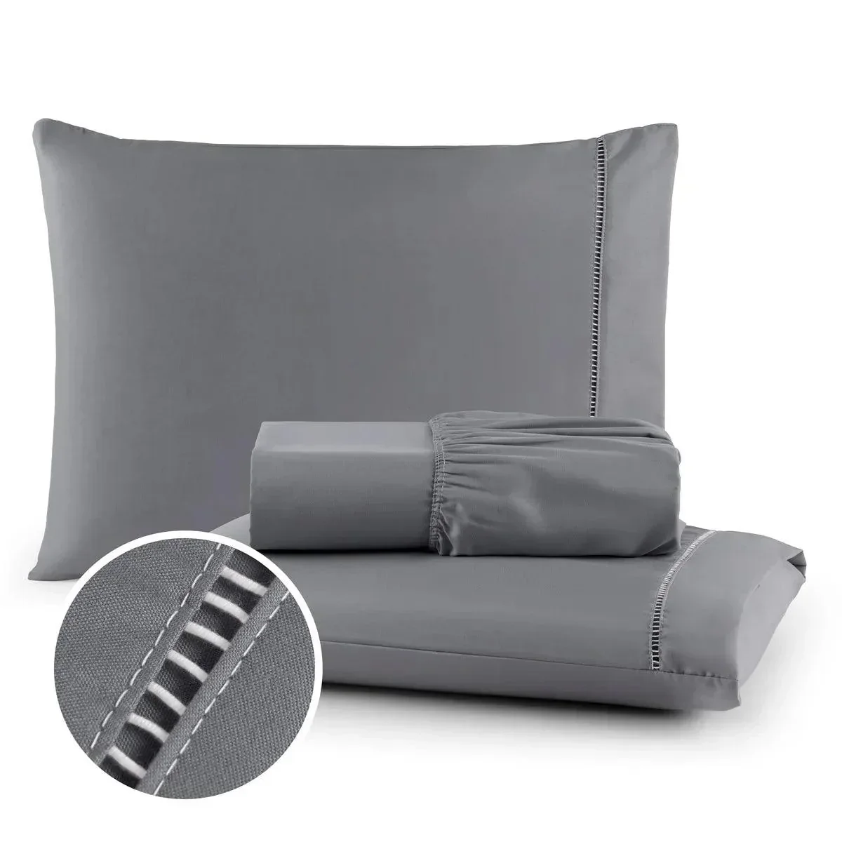 Jogo de Lençol EcoSoft Micropercal 400 fios Padrão 03 Peças