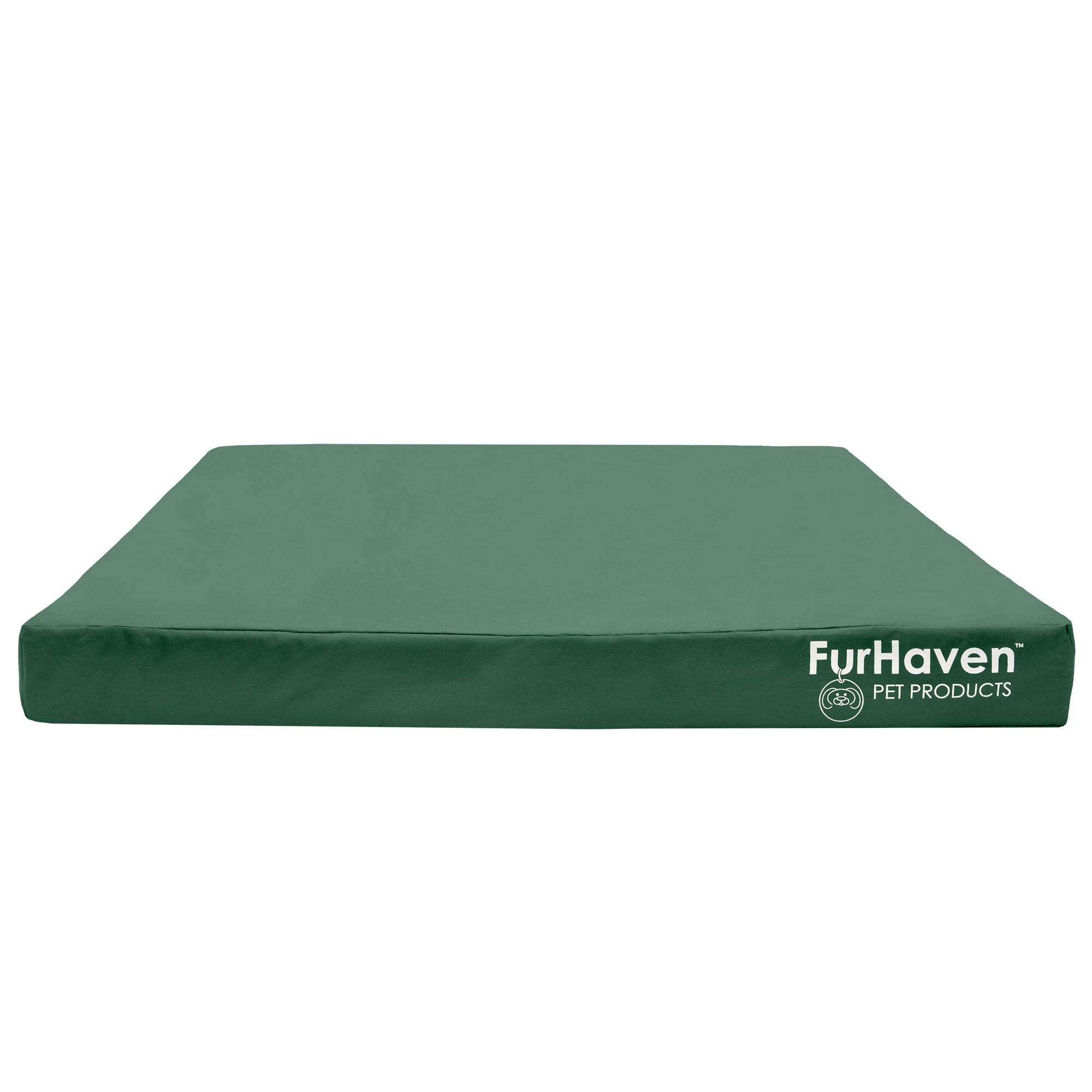 FurHaven | Deluxe Convolute Orthopedic Oxford Indoor/Outdoor Water-Resistant Pet Bed for Dogs and Cats， Forest， Jumbo Plus