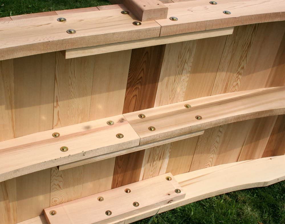 Creekvine Design Cedar Pearl River Garden Bridge-Size:10'