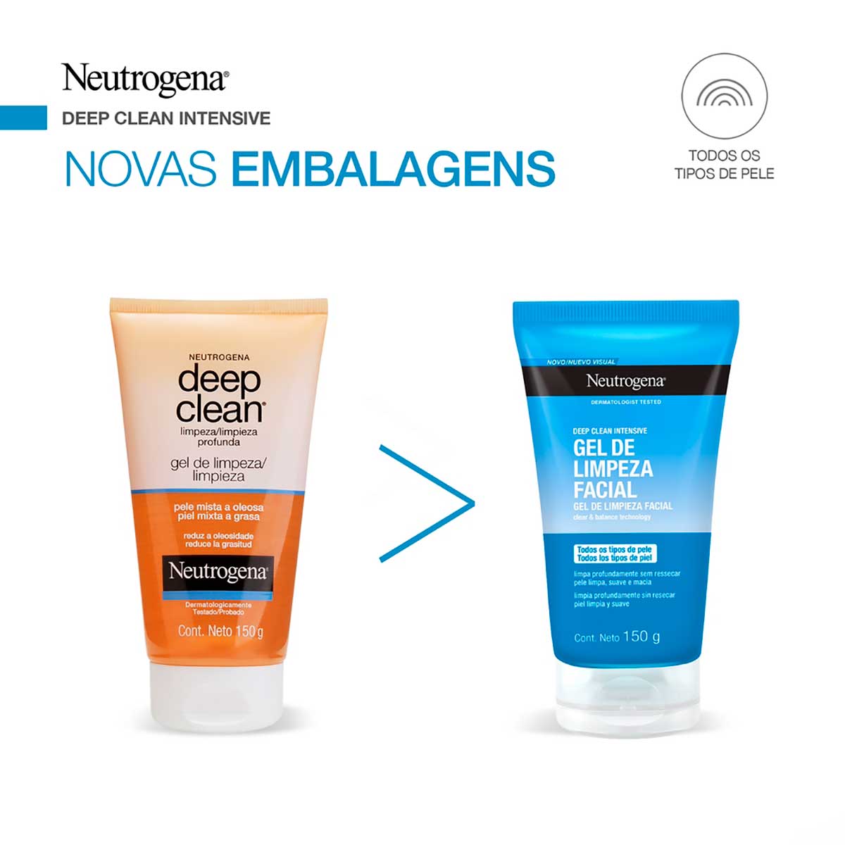 Gel de Limpeza Profunda Neutrogena Deep Clean Intensive 150g