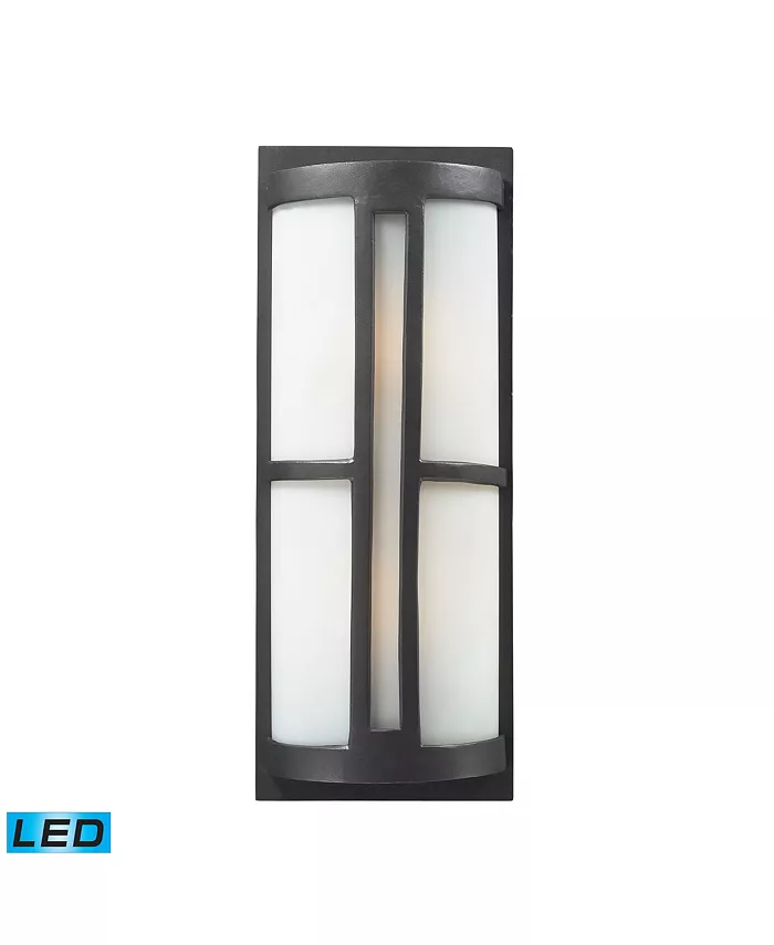 Macy's Trevot 2-Light Outdoor Sconce in Graphite