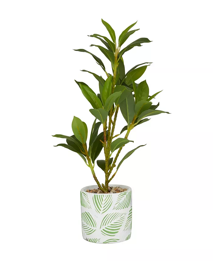 Rosemary Lane Coastal Bay Laurel Artificial Plant， 16.2
