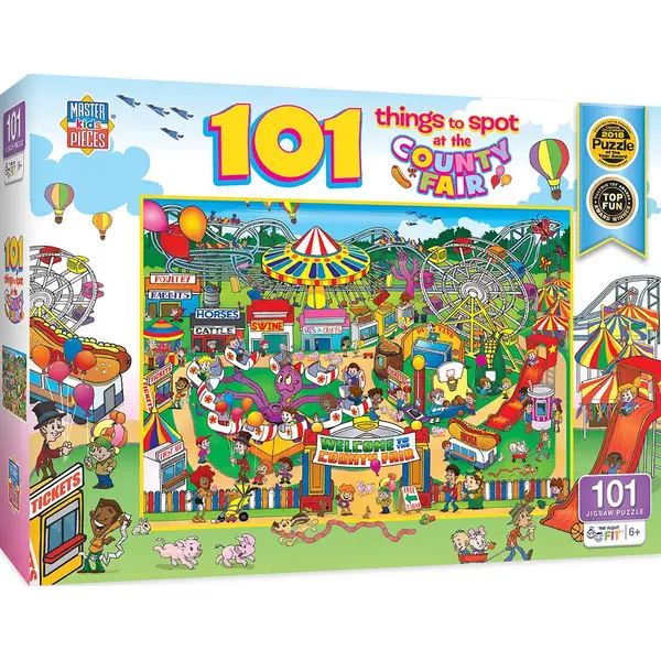 Masterpiece Puzzle 101-Piece 101 Things to Spot at Fair Puzzle