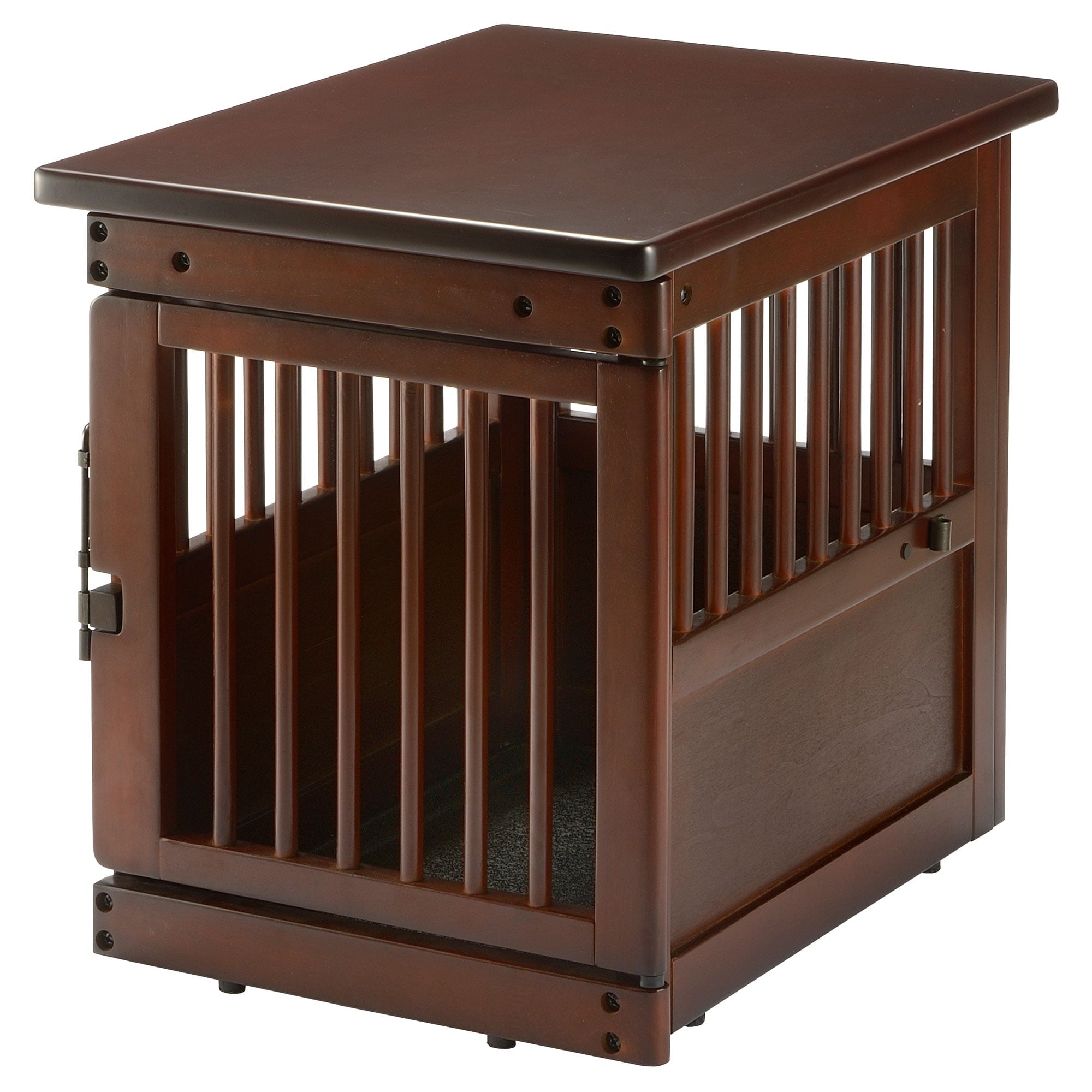 Wooden End Table Pet Crate S