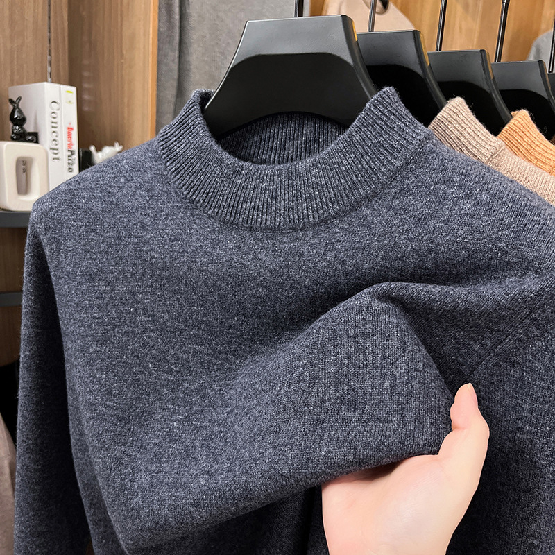 2025 Men’s Elegant Woolen Crewneck Sweater