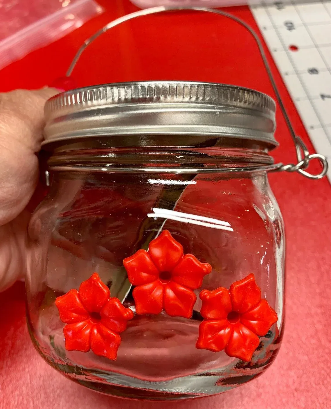 🔥 BIG SALE - 49% OFF🔥🔥- Beautiful Mason Jar Hummingbird Feede