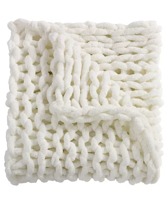 American Heritage Textiles Chenille Knitted Throw， 40
