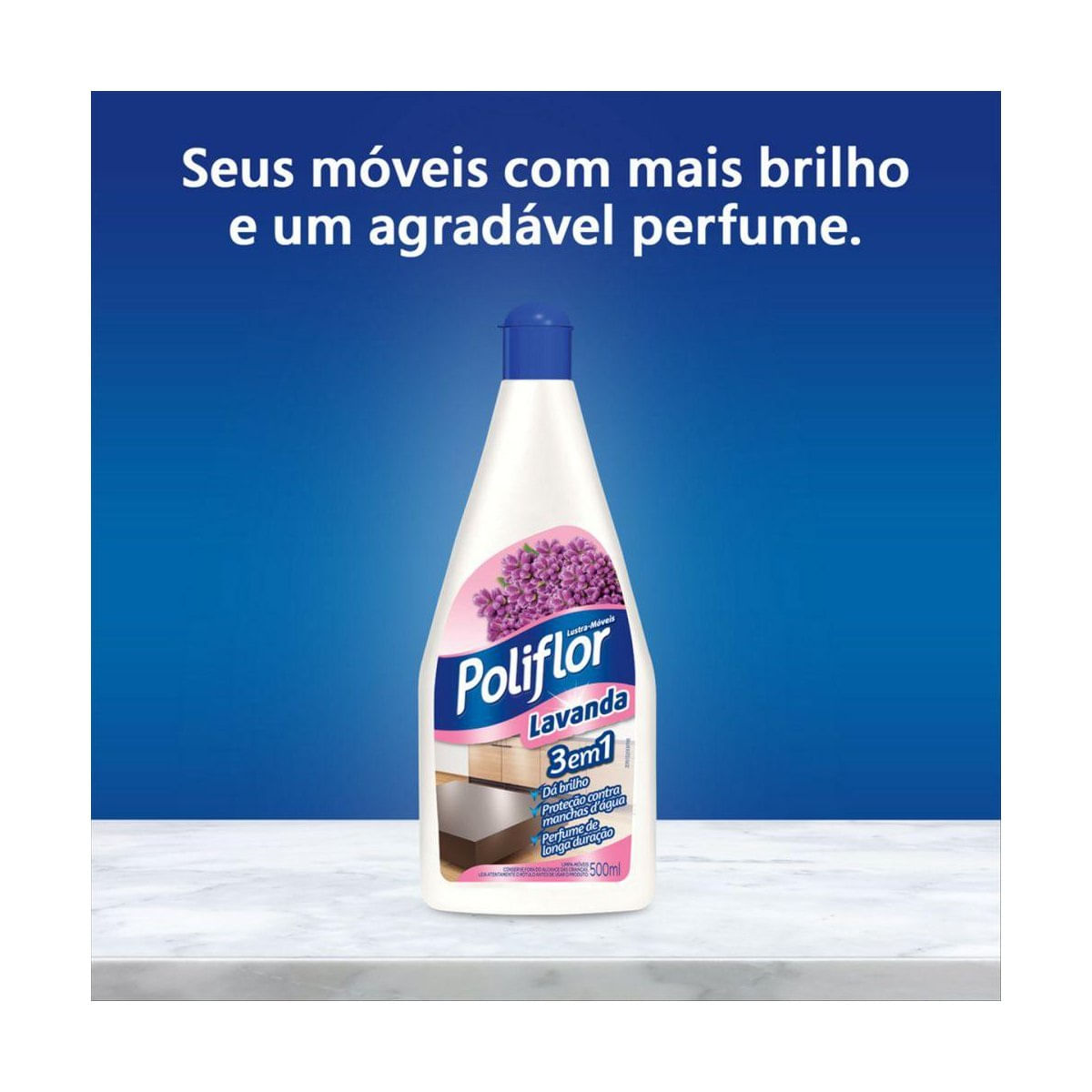 Lustra Moveis Poliflor Lavanda 500ml