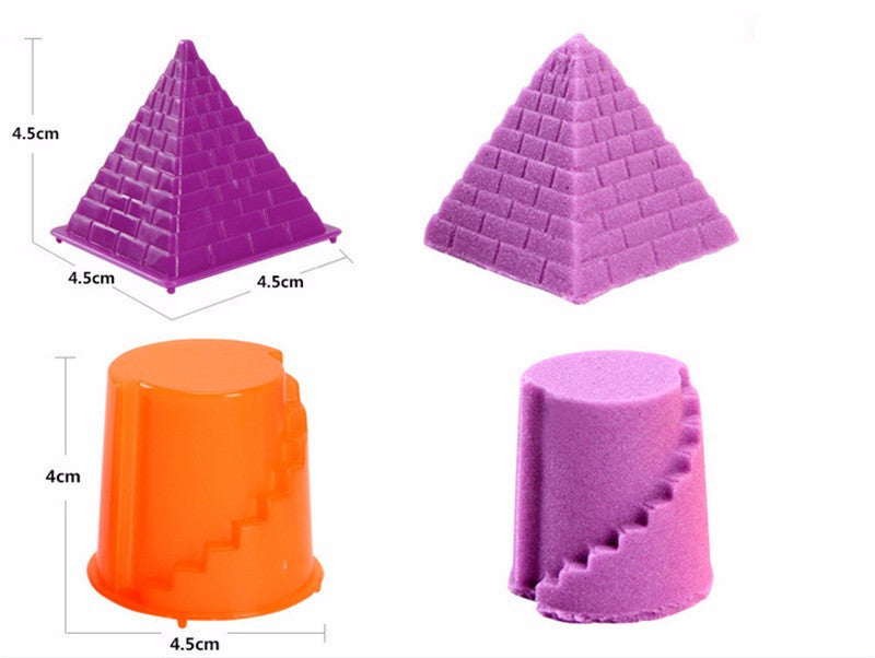 MageCrux 6 Pcs Model Kits Sand Clay Mold Kids Beach Pool Park Sand Castle Toy Set,