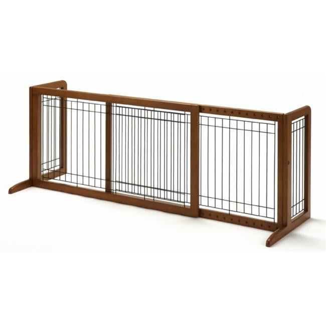 Richell Freestanding Dog Gate， Brown， Large， 71.30