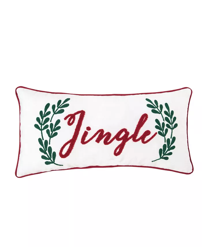 CandF Home Jingle Sprig Pillow， 12