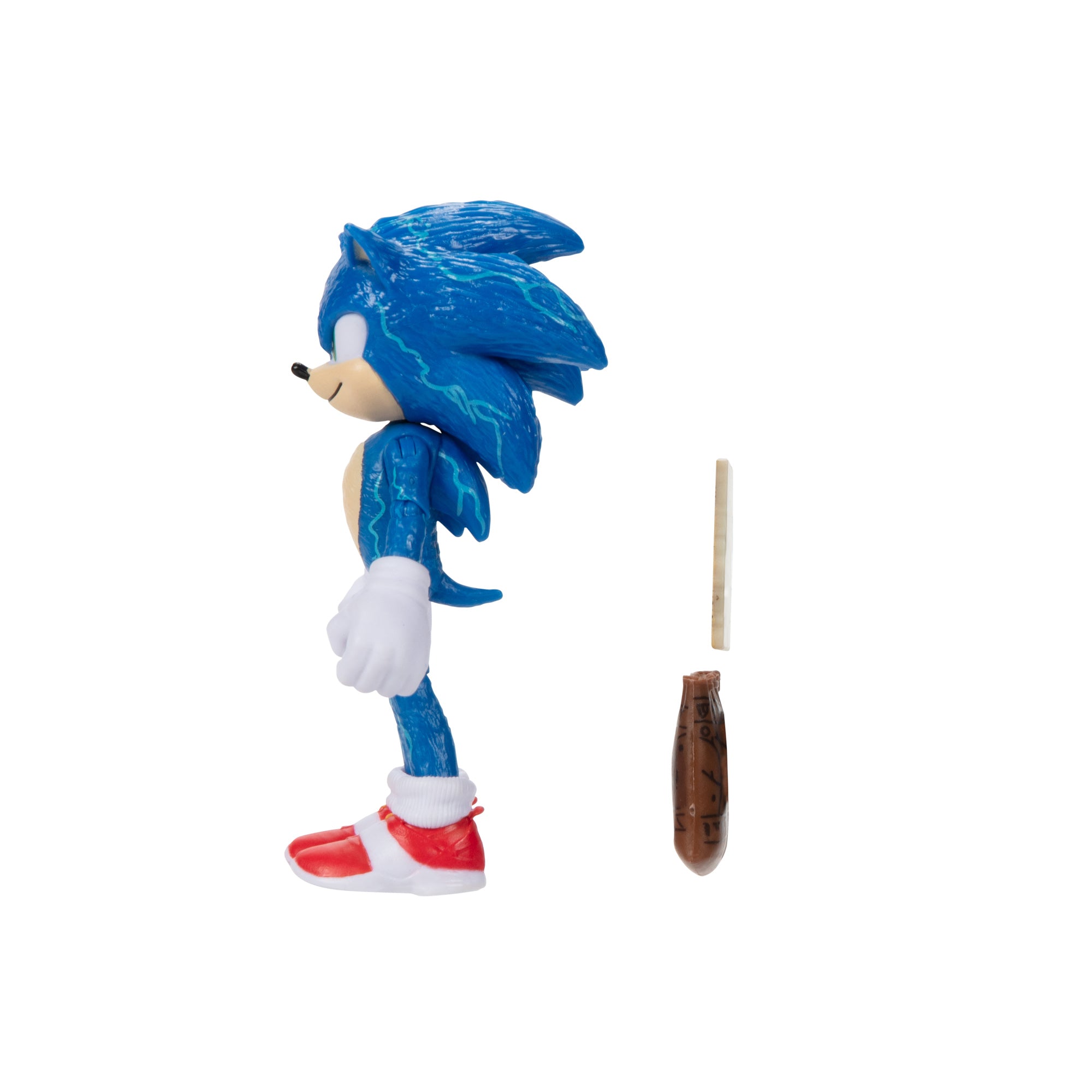 Sonic 2 Movie 4 Inch Figures Sonic with Map and Pouch