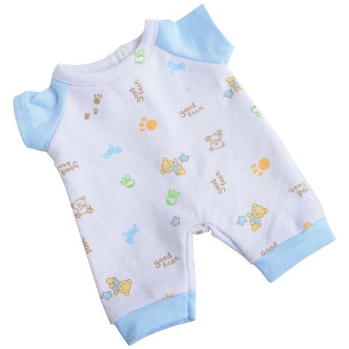 Constructive Playthings Washable Pajama Outfits with Hook and Loop Closures for 10 inch Baby Dolls, Set of 4