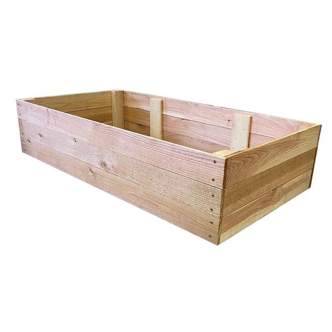 Real Wood Products 8083586 10.5 x 72 x 36 in. Cedar Western Raised Garden Bed, Natural