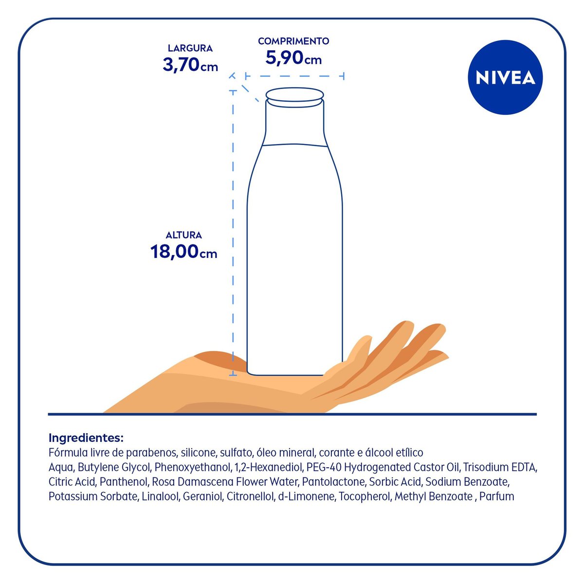 Tonico Hidratante NIVEA Aqua Rose 200ml