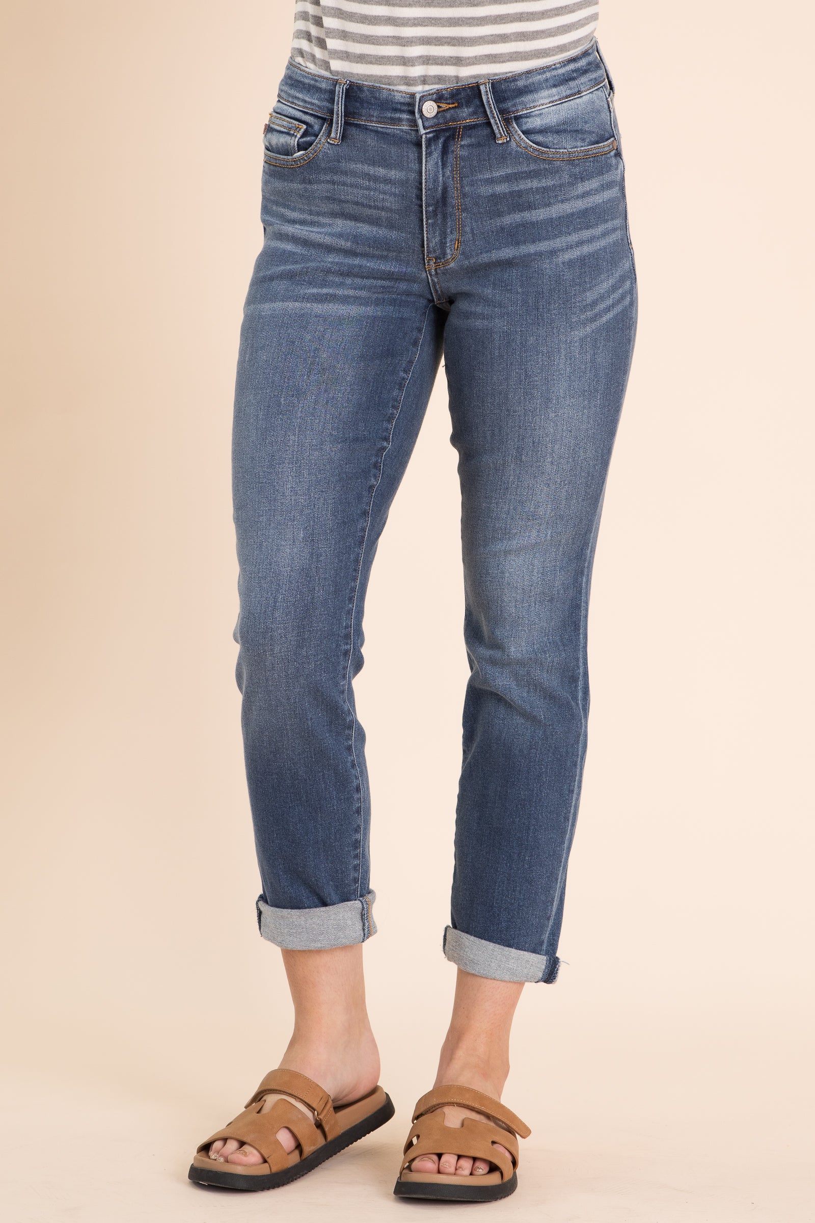Judy Blue Vintage Wash Boyfriend Fit Jean