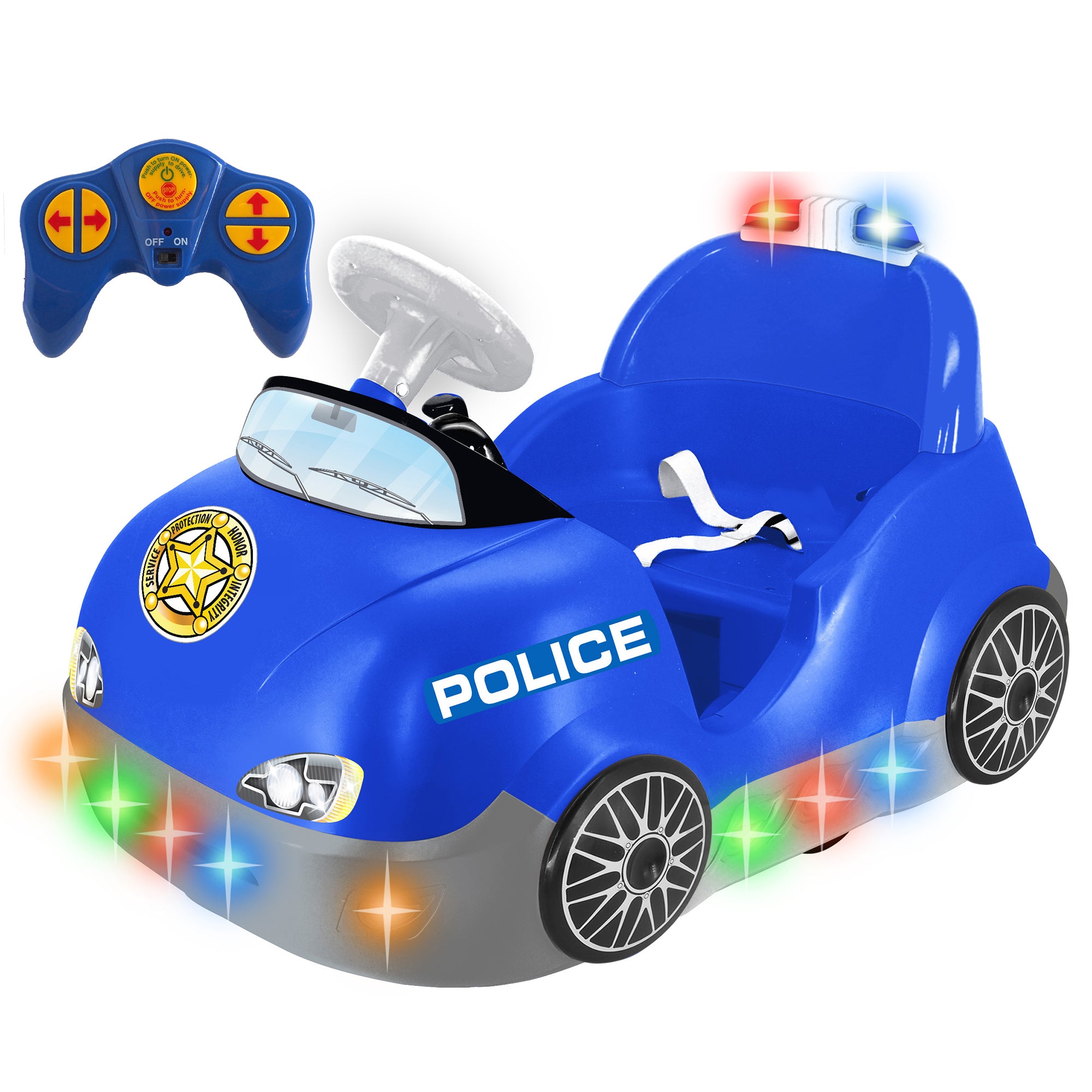 Kiddieland: Car - Police - Baby Toddler 18-36 Months， Light and Sound. Includes Parents' RC