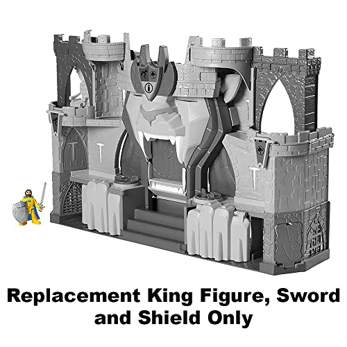 Replacement Parts for Imaginext The Lion's Kingdom Castle Playset - HCG45 ~ Replacement King Figure， Sword and Shield